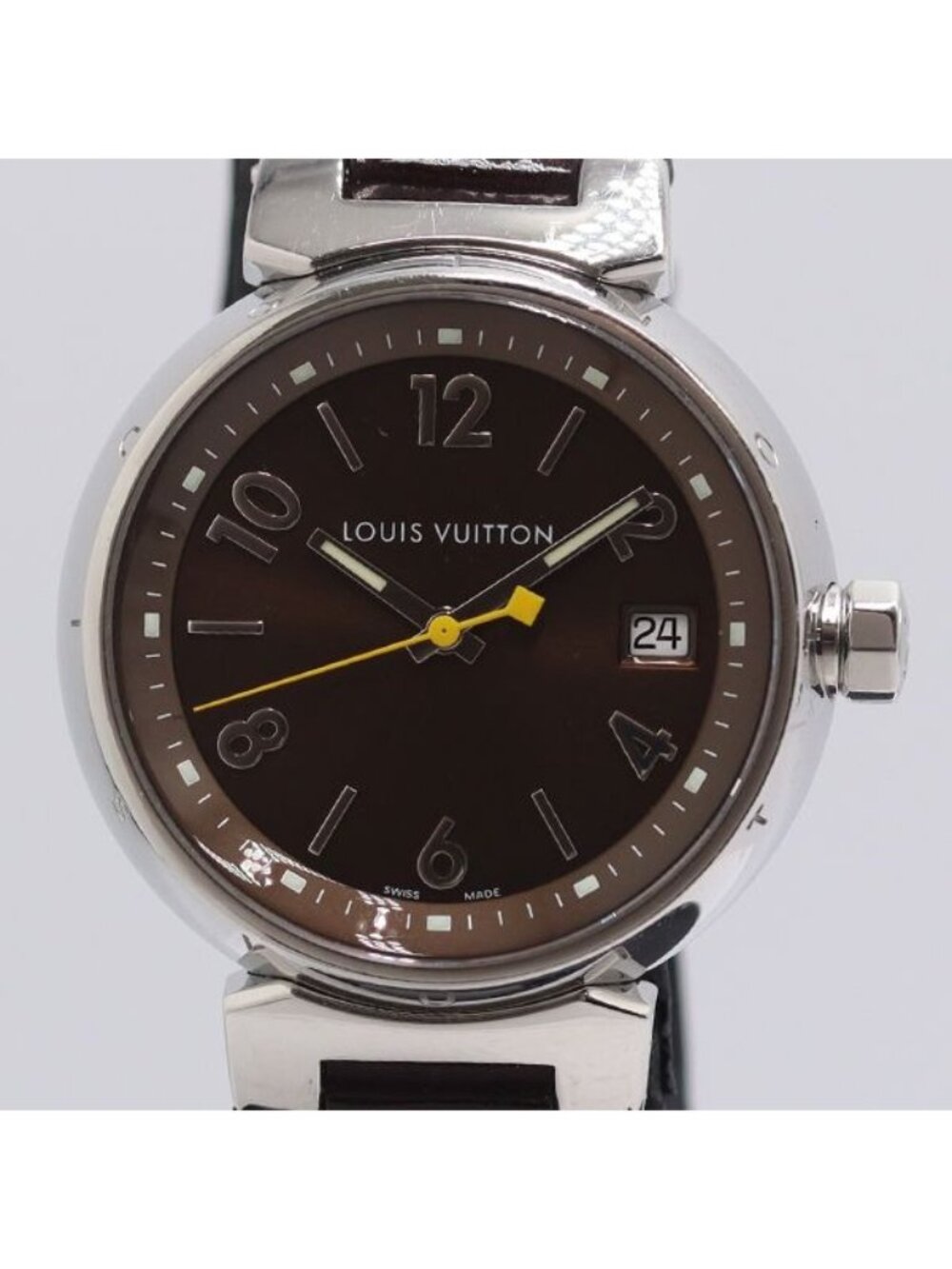 Louis Vuitton Tambour Date Brown Dial Watch